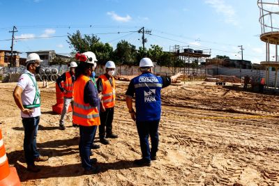 notícia: Seel visita obras da UsiPaz da Cabanagem, em Belém, e planeja as ações esportivas 