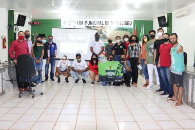 notícia: Equipe da Seel realiza levantamento técnico para fomentar o esporte em Salinópolis