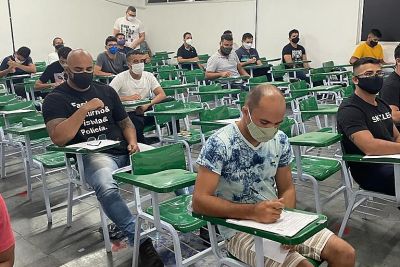notícia: Prova do concurso da Polícia Militar é realizada em seis municípios paraenses
