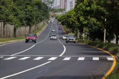 notícia: Setran conclui obras de requalificação de trecho da avenida João Paulo II, em Belém