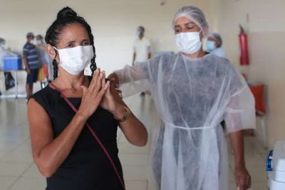 notícia: Em Marabá, mutirão garante vacinação contra Covid-19 a mais de 20 mil pessoas