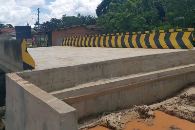 notícia: Pavimentação na Perna Leste avança com a conclusão de duas das quatro pontes da rodovia
