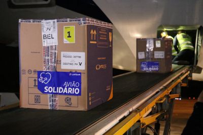 notícia: Pará recebe mais 35.100 doses da Pfizer. Meta é vacinar pessoas com mais de 35 anos. 