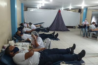 notícia: Fundação Hemopa e prefeitura de Benevides promovem doação de sangue