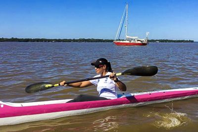 notícia: Canoísta do Bolsa Talento disputa a 6° Volta à Ilha de Vitória, no Estado do Espírito Santo