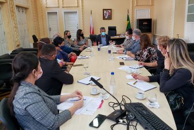 notícia: Reunião de trabalho alinha detalhes da construção da Casa da Mulher Brasileira em Breves, no Marajó