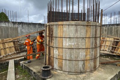 notícia: Obras do novo sistema de abastecimento de água de Oriximiná já estão com 43% dos serviços concluídos