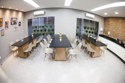 notícia: Seplad inaugura espaço de convivência e assina ordem de serviço para ampliação do prédio da secretaria 