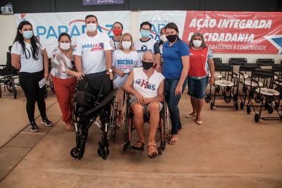 notícia: Em Marabá, cadeirantes recebem equipamentos no último dia do 'Cidadania Por Todo o Pará'