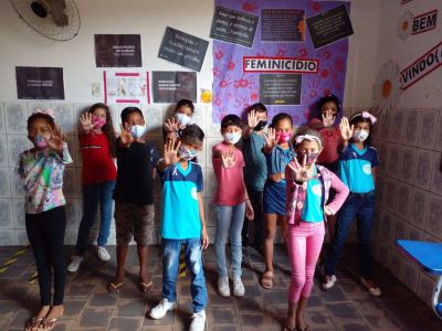 notícia: Escolas estaduais realizam ações alusivas ao 'Agosto Lilás'