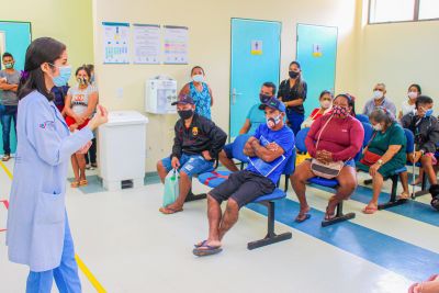 notícia: Usuários do HRPM recebem orientações nutricionais para prevenir várias doenças associadas