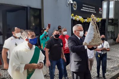 notícia: Seap recebe Imagem Peregrina de Nossa Senhora de Nazaré