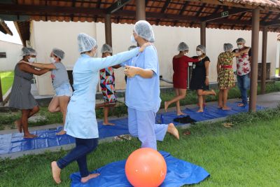 notícia: Maternidade de Barcarena adota meditação para o relaxamento de mães com bebês prematuros