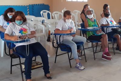 notícia: Sejudh inicia capacitação de mulheres em Ananindeua, por meio do Projeto Girândola