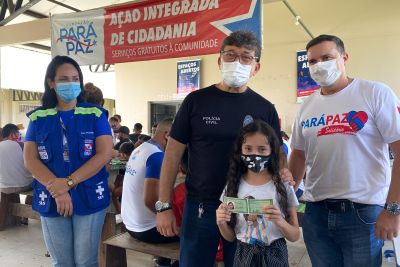 notícia: Famílias do Tenoné, em Belém, são contempladas com ação itinerante de Cidadania