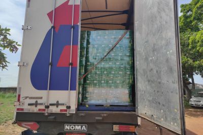 notícia: No sudeste do PA, Sefa apreende mais de 69 mil garrafas de cerveja com nota fiscal subfaturada