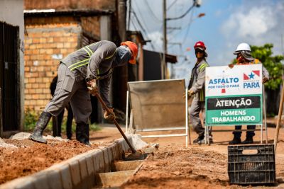 notícia: Obras do Programa 'Asfalto por Todo o Pará' avançam no bairro da Cabanagem