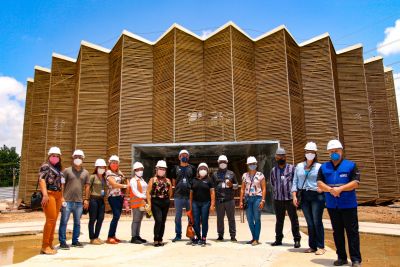 notícia: Seplad realiza visita de monitoramento da Usina da Paz do Icuí-Guajará, em Ananindeua 