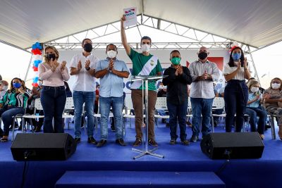 notícia: Governo  do Estado firma convênios que garantem recuperação de estradas em Santarém Novo 