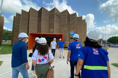 notícia: Gestores e equipe técnica da Sespa realizam visita técnica às obras da Usina da Paz, no Icuí