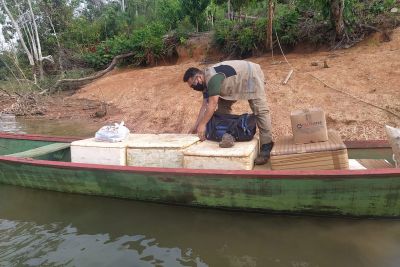 notícia: Semas combate a caça ilegal e a pesca predatória na região do Lago de Tucuruí