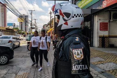 notícia: De forma inédita, Segup atua com câmeras corporais na 'Operação Círio'