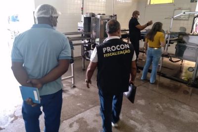 notícia: Procon Pará e Ministério Público fiscalizam fábrica de envaze de água mineral em Santa Isabel do Pará