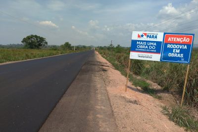 notícia: Obras da PA-279, no sudeste do Pará, chegam ao trecho de Água Azul do Norte e Tucumã