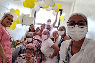 notícia: Menina ganha festa de aniversário surpresa para comemorar 1 ano no Hospital Abelardo Santos, em Belém