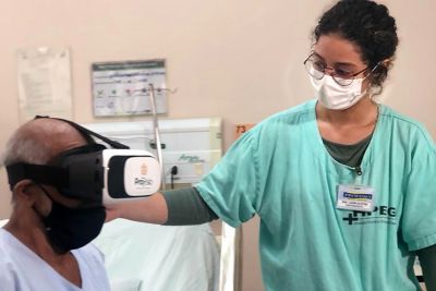 notícia: Realidade virtual reduz em 30% custos de internação no Hospital Público Galileu 