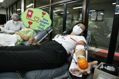 notícia: Campanha de doação de sangue leva servidores da Secult ao Hemopa