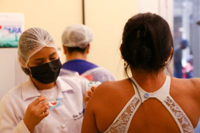 notícia: Usina da Paz Icuí-Guajará, em Ananindeua, inicia ponto de vacinação contra a Covid-19