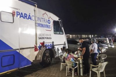 notícia: Estado faz testagem em massa em show de música de grande frequência pública