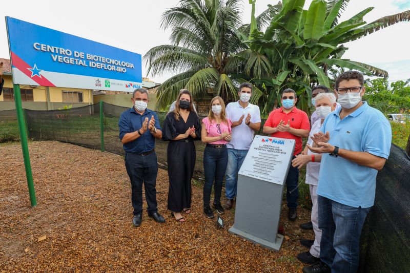 Governador Helder Barbalho no ato de entrega do Centro Biotecnológico em Altamira