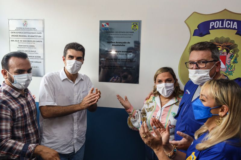 Governador Helder Barbalho no ato de entrega do novo Núcleo Avançado em Abaetetuba