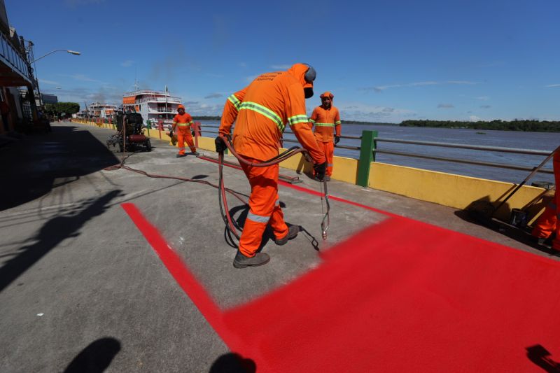 Equipes do Detran avançam com a sinalização da orla