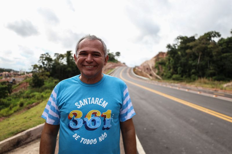 Imagens da Avenida Elis Ribeiro Pinto (novo nome da Avenida Moaçara), em Santarém - Rodrigo Pinheiro AgParáNA FOTO: Nélio Aguiar - Prefeito de Santarém 