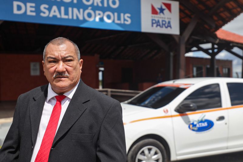 Coordenador associação dos taxistas do aeroporto de Salinópolis, Pedro da Silva <div class='credito_fotos'>Foto: Pedro Guerreiro / Ag. Pará | <a href='/midias/2022/originais/14779_796a282d-a989-4c5d-9a18-dfd6bf7d6aca.jpg' download><i class='fa-solid fa-download'></i> Download</a></div>