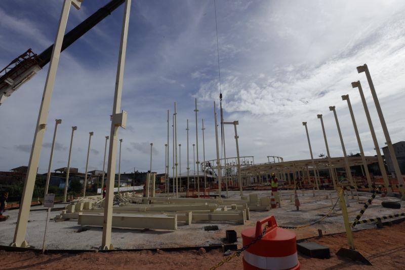 Obra da Usina da Paz - UsiPaz Guamá
As Usinas da Paz são complexos físicos destinados a congregar serviços do Estado oferecidos à comunidade, seja na área da saúde, da educação, dos direitos do consumidor, da cultura, da comunicação, da profissionalização, do empreendedorismo e outros. <div class='credito_fotos'>Foto: Alex Ribeiro / Ag. Pará | <a href='/midias/2022/originais/14932_aa124c3f-421e-7c34-333e-f9512f6b0b0f.jpg' download><i class='fa-solid fa-download'></i> Download</a></div>