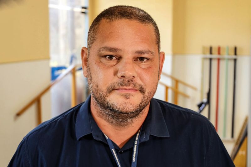 Márcio Nascimento - Coordenador Administrativo da Unidade de Fisioterapia e Terapia Ocupacional da UEPA (UEAFTO). <div class='credito_fotos'>Foto: Bruno Cecim / Ag.Pará | <a href='/midias/2022/originais/14995_34ab6a8f-2a9b-3879-4229-739a53707f6a.jpg' download><i class='fa-solid fa-download'></i> Download</a></div>