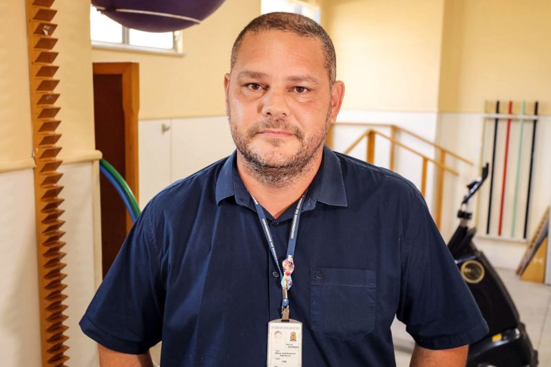 Márcio Nascimento - Coordenador Administrativo da Unidade de Fisioterapia e Terapia Ocupacional da UEPA (UEAFTO). <div class='credito_fotos'>Foto: Bruno Cecim / Ag.Pará | <a href='/midias/2022/originais/14995_a7903544-a295-6ca7-022d-64ac968f48fc.jpg' download><i class='fa-solid fa-download'></i> Download</a></div>