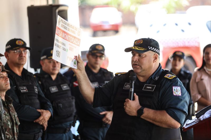 INAUGURAÇÃO 1º BATALHÃO POLÍCIA RURAL POLÍCIA MILITAR MARABÁ - Rodrigo Pinheiro AgPará <div class='credito_fotos'>Foto: Rodrigo Pinheiro / Ag.Pará | <a href='/midias/2022/originais/15006_130ce192-2343-096c-3bc0-f6bcf655476f.jpg' download><i class='fa-solid fa-download'></i> Download</a></div>