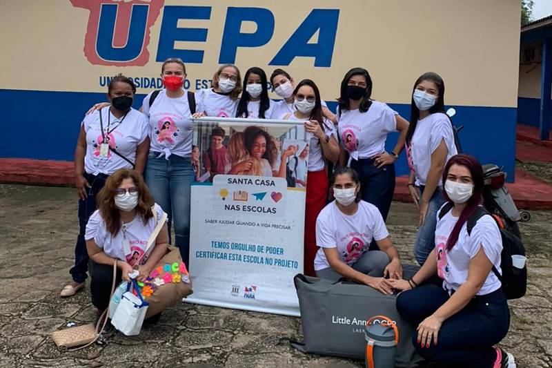 equipe Santa Casa nas Escolas no Campus XI da UEPA em São Miguel do Guamá (1)