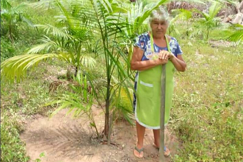 Raquel Freitas, atendida pela Emater em Marabá, contou com crédito rural.