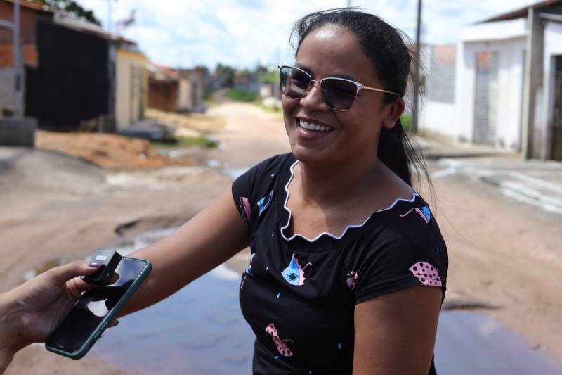 Maria Rosinete Rodrigues - moradora rua Cesario Doce_