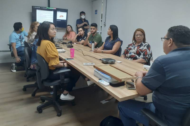 O evento reuniu servidores da Semas de forma presencial e on-line