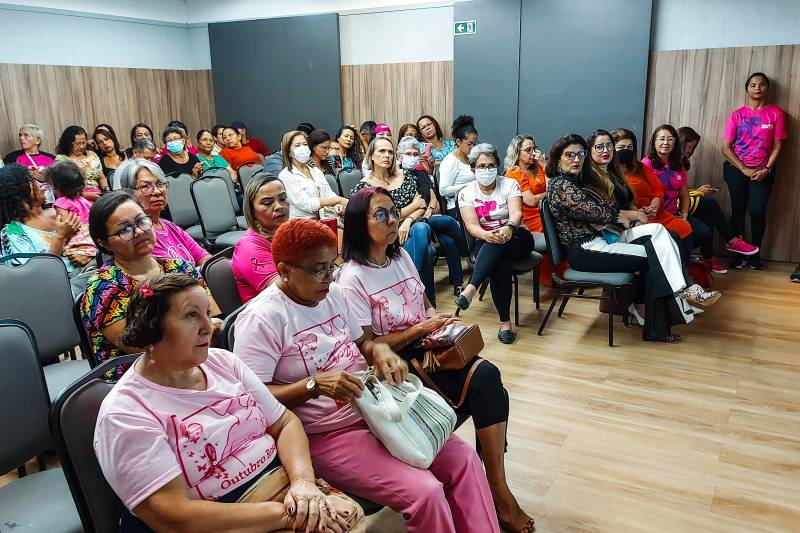 Palestra ministrada para as participantes do evento