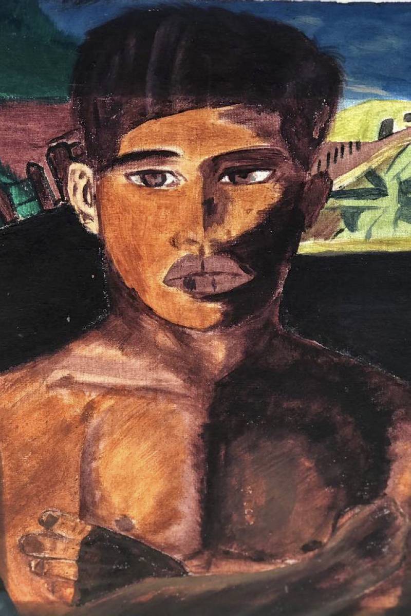 A recriação da obra O Mestiço do pintor Candido Portinari