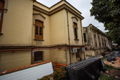 notícia: Obras em área centenária da Fundação Santa Casa avançam para beneficiar usuários e servidores