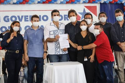 notícia: Estado assina convênios para a rede de abastecimento de Afuá e drenagem para o município de Breves